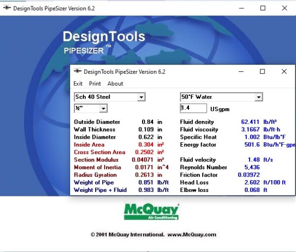 mcquay hvac duct sizer software free download