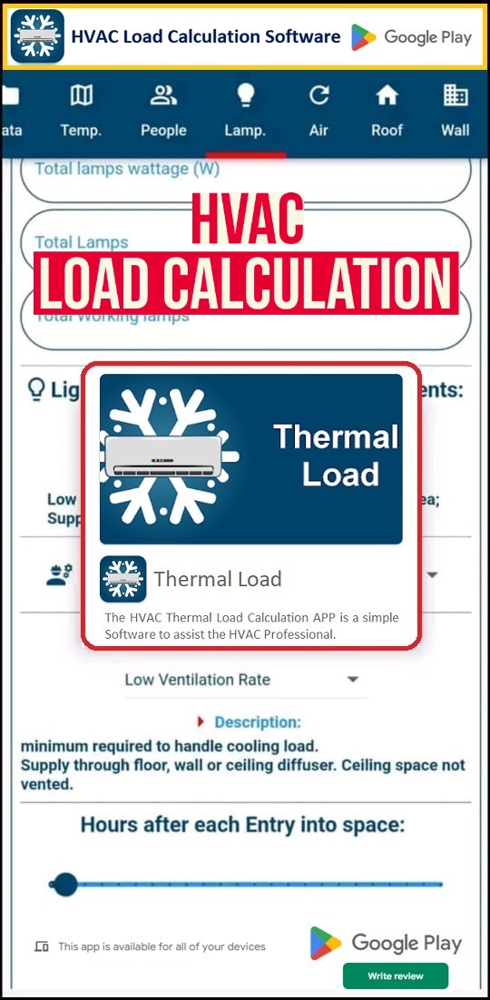 HVAC Load Calculation Software APP